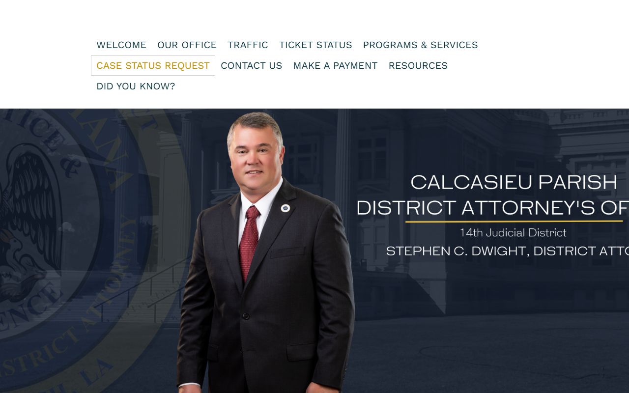 Calcasieu Parish District Attorney specialty courts page