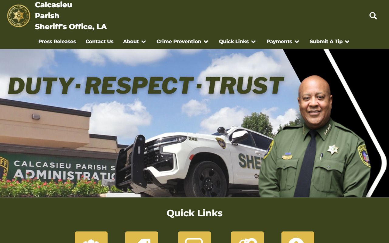 Calcasieu Parish inmate and sheriff records access