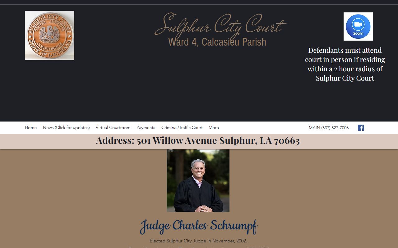 Calcasieu Parish traffic and city court records in Sulphur